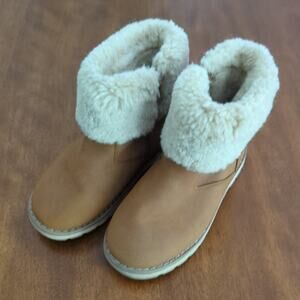 ZARA kids Warm lined  brown faux fur Boots toddler little kids size EU 25 US 8.5